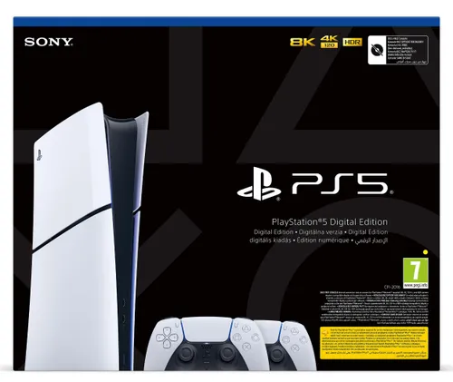 Konsola SONY PlayStation 5 Digital Slim + Kontroler SONY DualSense Biały