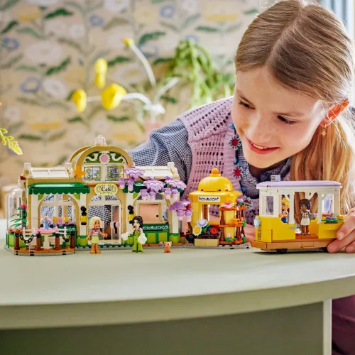 LEGO Klocki Friends 42671 Zielona kawiarnia i kwiaciarnia
