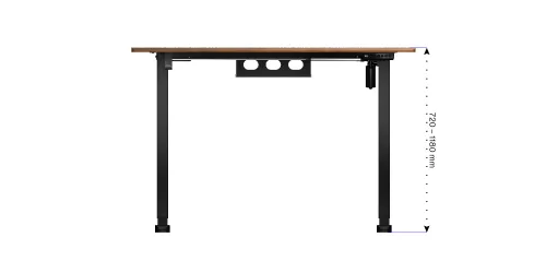 Biurko Endorfy Atlas S Electric Dark Wood 114cm Regulacja wysokości Ciemne drewno