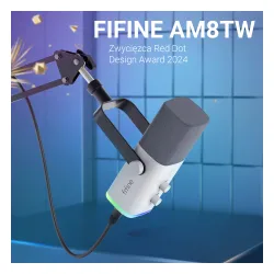 Mikrofon Fifine AM8TW Przewodowy Dynamiczny Biały
