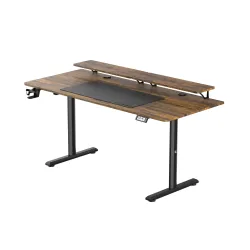 Biurko Ultradesk HIGHLANDER XXL 160cm Regulacja wysokości Brązowy