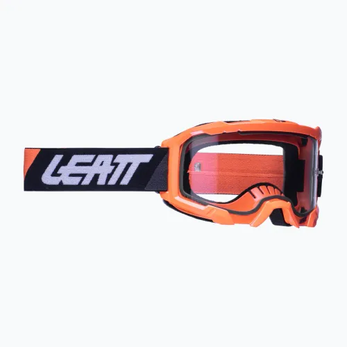 Велосипедные очки Leatt Velocity 4.5 неоновый оранжевый/прозрачный