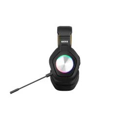 Słuchawki bezprzewodowe z mikrofonem Marvo Pulz 80W HG9084W Nauszne Czarno-żółty