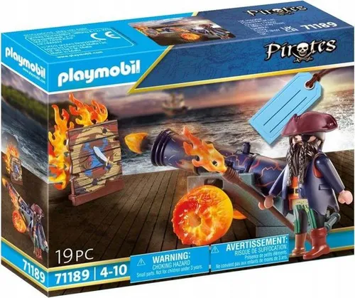 PLAYMOBIL 71189 PIRAT Z ARMATĄ