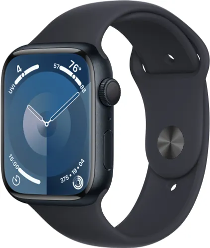 Apple Watch 9 GPS 45mm koperta z aluminium (północ) + pasek sportowy S/M (północ) (CPO)