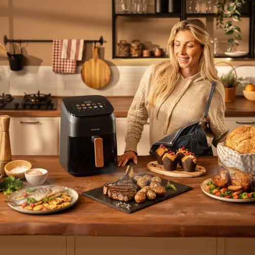 Air Fryer Frytkownica beztłuszczowa CECOTEC Cecofry&Grill Smoking 4500 3 w 1 z ukrytym grillem i wędzarnią