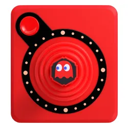 Joystick Atari CX40+ Pac-Man Edition do Atari 2600+ / 7800+ Bezprzewodowy Czerwony
