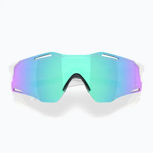 Okulary przeciwsłoneczne Oakley Cybr Zero polished white/prizm sapphire
