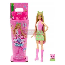LALKA BARBIE POP REVEAL SHAKE ZWIERZACZKOWA IMPREZA Kotek, pachnąca lalka JCN88