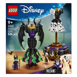 LEGO Klocki Disney 43262 Suknie Diaboliny i Cruelli De Mon