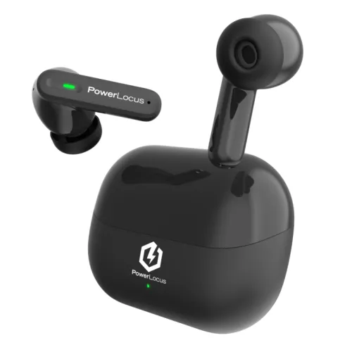 Słuchawki bezprzewodowe PowerLocus Fit ANC Dokanałowe Bluetooth 5.3 Czarny