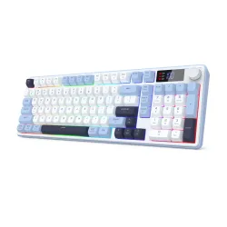 Klawiatura membranowa Redragon Aria K527WBL-PRO Biało-Niebieski