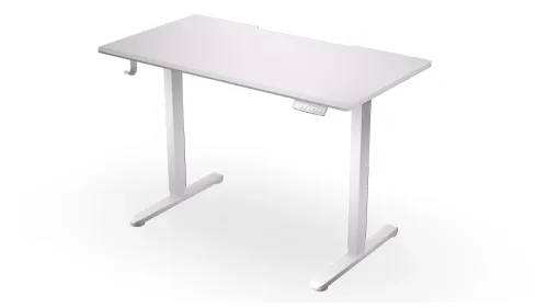 Biurko Endorfy Atlas S Electric Onyx White 114cm Regulacja wysokości Biały