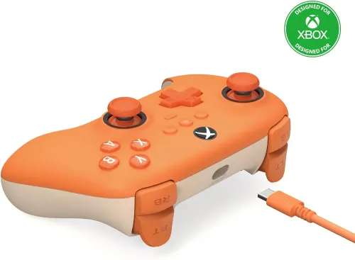 Pad 8BitDo Ultimate C Wired do PC, Xbox Przewodowy Pomarańczowy