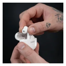 Słuchawki bezprzewodowe 3mk HARDY LifePods Pro ANC Dokanałowe Bluetooth 5.3 Biały