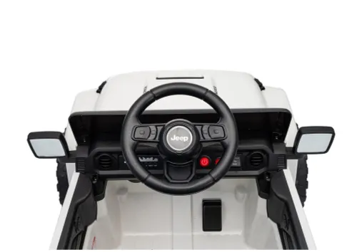 Auto Na Akumulator Jeep Rubicon 2X200W 24V Eva Skóra LED Pilot Radio MP3