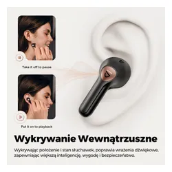 Słuchawki bezprzewodowe Soundpeats Air4 Pro, ANC Dokanałowe Bluetooth 5.3 Czarny