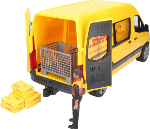 Bruder MB Sprinter DHL z figurką kuriera i z akcesoriami (02671)