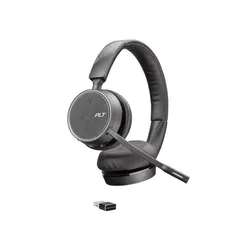 Słuchawki bezprzewodowe z mikrofonem Plantronics Poly Studio P5 Kit z Voyager 4220 UC Nauszne Czarny