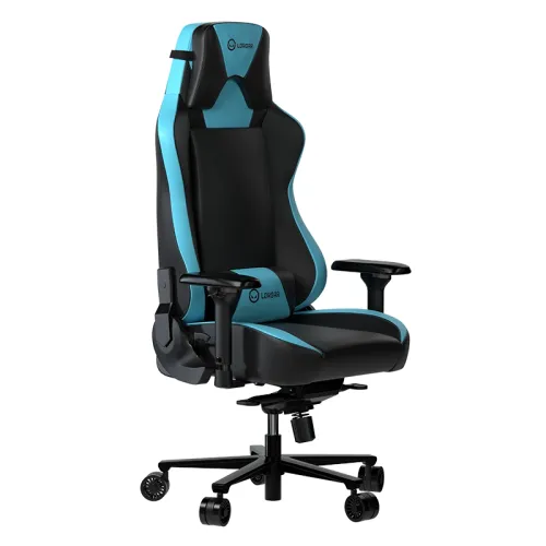 Fotel Lorgar Base 311 Gamingowy do 150kg Skóra ECO Czarno-niebieski