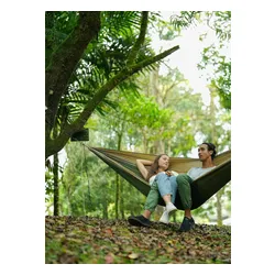 Hamak turystyczny Ticket To The Moon King Size Hammock - army green/brown