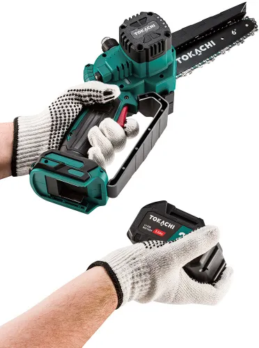 Piła łańcuchowa akumulatorowa TOKACHI 21V Drakkar 35 2x3Ah