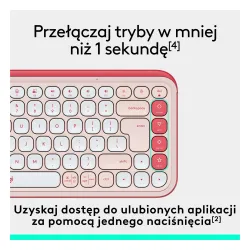 Klawiatura membranowa Logitech POP Icon Keys Różowy