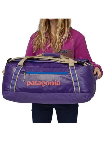 Katlanabilir çanta 2in1 Patagonya Siyah Delikli Duffel 55 l-perennial mor