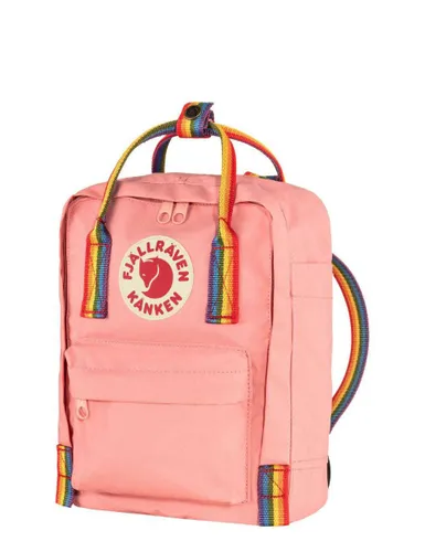 Fjallraven Kanken Mini Gökkuşağı Sırt Çantası-pembe / gökkuşağı deseni