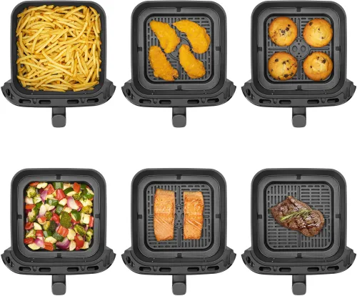 Air Fryer Frytkownica beztłuszczowa SENCOR SFR 6900BK 6.5l z 12 automatycznymi programami i okienkiem do obserwacji postępów