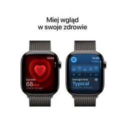 Apple Watch Series 11 GPS + Cellular 46mm Tytan Łupek Bransoleta mediolańska Łupek S/M