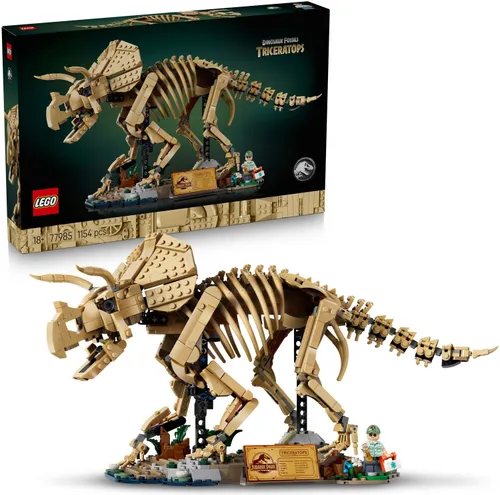 LEGO Jurassic World 77985 Szkielety dinozaurów: triceratops, zestaw klocków