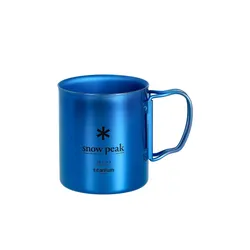 Kubek termiczny Snow Peak Titanium Double Wall 450 Mug - blue