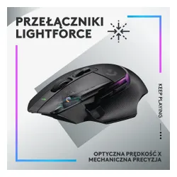 Myszka gamingowa Logitech G502 X Plus - czarny