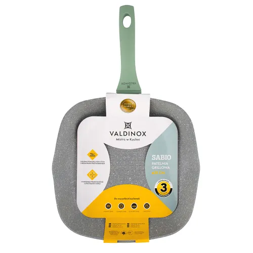 Patelnia grillowa nieprzywierająca VALDINOX SABIO 28 x 28 cm