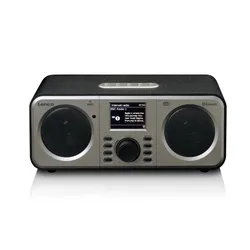 Radioodbiornik Lenco DIR-141BK Radio FM DAB+ Internetowe Bluetooth Czarno-srebrny