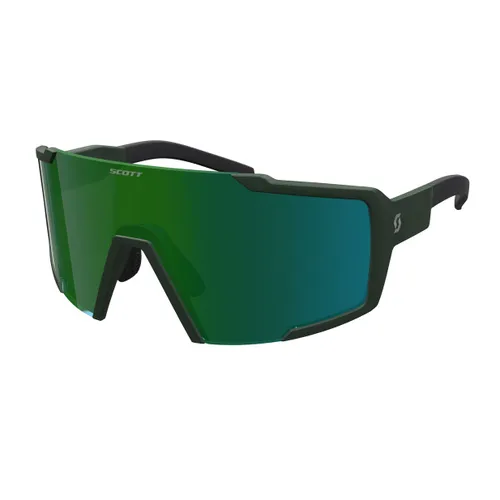 Okulary przeciwsłoneczne SCOTT Shield kaki green/green chrome