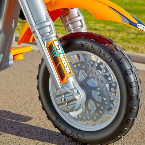 Feber Motocykl Cross Pomarańczowy Na Akumulator 6V Dla Dzieci