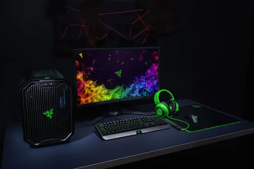 Słuchawki przewodowe z mikrofonem Razer Kraken Tournament Edition Nauszne Zielony