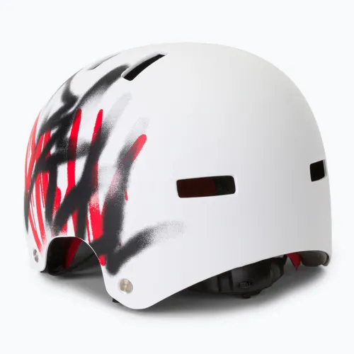 Kask rowerowy Bell Local matte white scribble