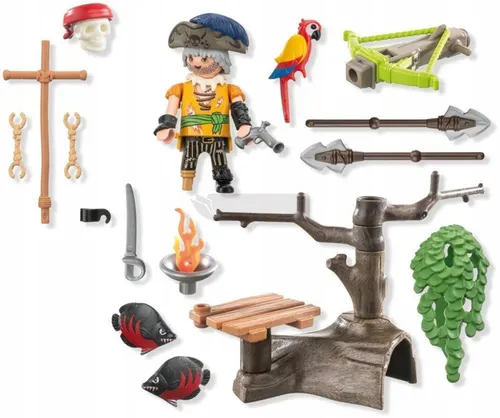 PLAYMOBIL PIRATES 71795 PIRAT Z BALISTĄ zestaw dla dzieci 4+