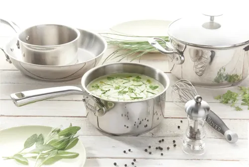 DE BUYER Milady 8 l - garnek ze stali nierdzewnej z pokrywką