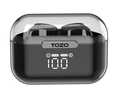 Słuchawki dokanałowe TOZO T18 Crystal Buds Czarny