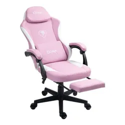 Fotel COBRA Player 5.0 CRF54PK Różowy + podnóżek