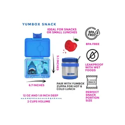 Śniadaniówka / lunchbox dziecięcy Yumbox Snack - surf blue / shark