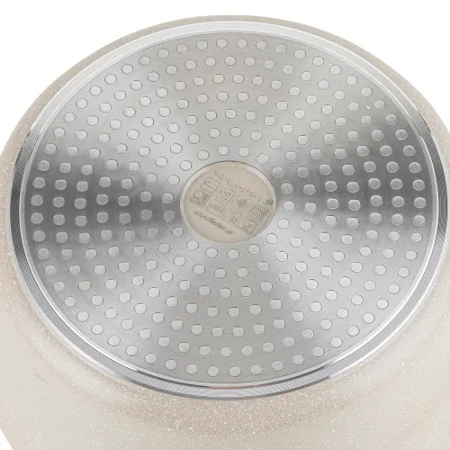 Garnek aluminiowy FLORINA Oslo 28CM 6,7L Kremowy