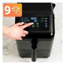 Air Fryer Frytkownica beztłuszczowa BERDSEN BD-663 11.6l z podwójnym koszem i okienkiem do obserwacji postępów gotowania