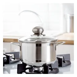 Garnek ze stali nierdzewnej z pokrywką SSW CITY 1,9 l