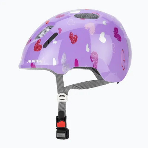 Kask rowerowy dziecięcy Alpina Ximo 2 Jr purple hearts gloss