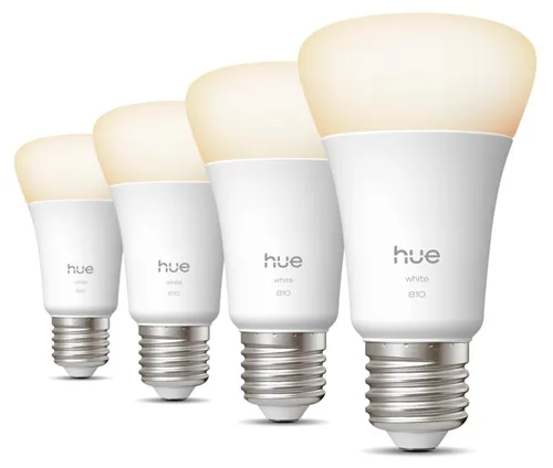 Inteligentna żarówka LED PHILIPS HUE 929003856006 7W E27 Bluetooth, ZigBee (4 szt.)
